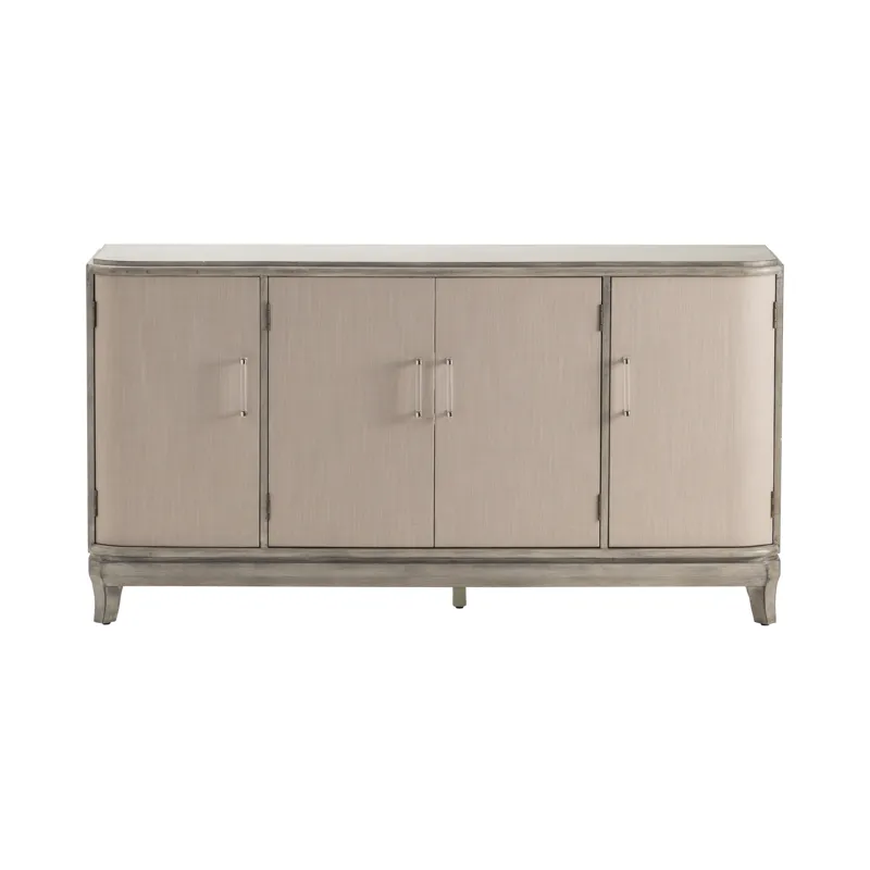 Marshall 4 Linen Door Acrylic Hardware Grey Wash Sideboard Silo