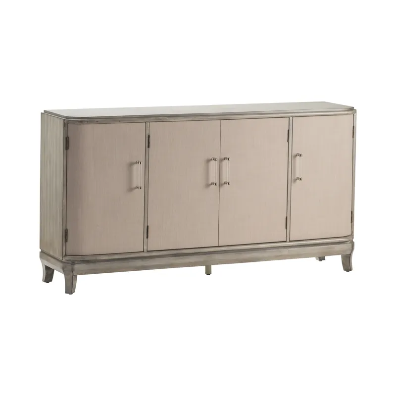 Marshall 4 Linen Door Acrylic Hardware Grey Wash Sideboard Silo