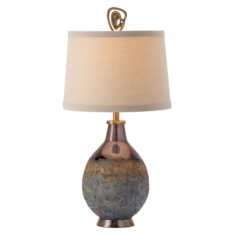 Kai Molten Earth Texture Table Lamp With Special Finial