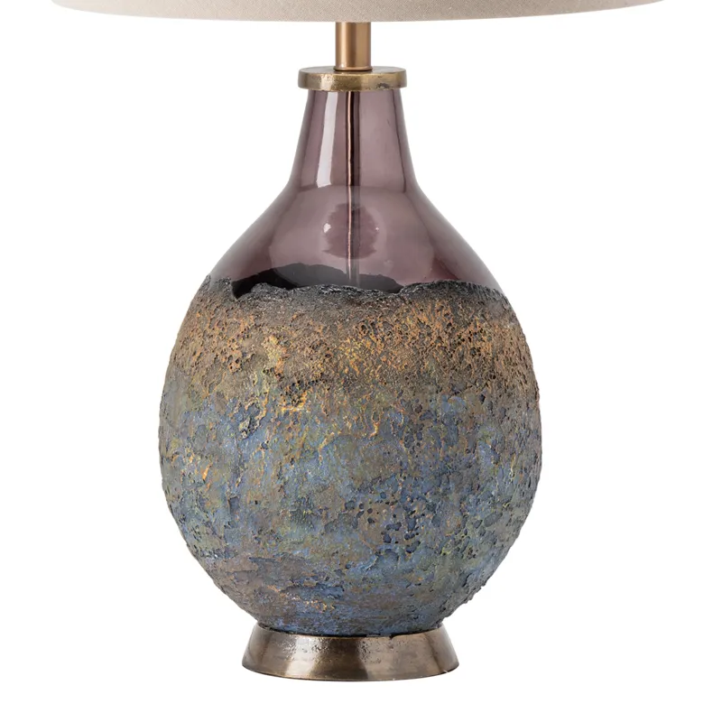 Kai Molten Earth Texture Table Lamp With Special Finial