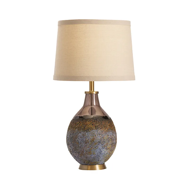 Kai Molten Earth Texture Table Lamp With Special Finial Silo