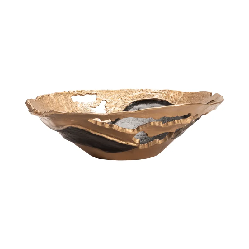 Willow Gold Larger Pierced Bowl
