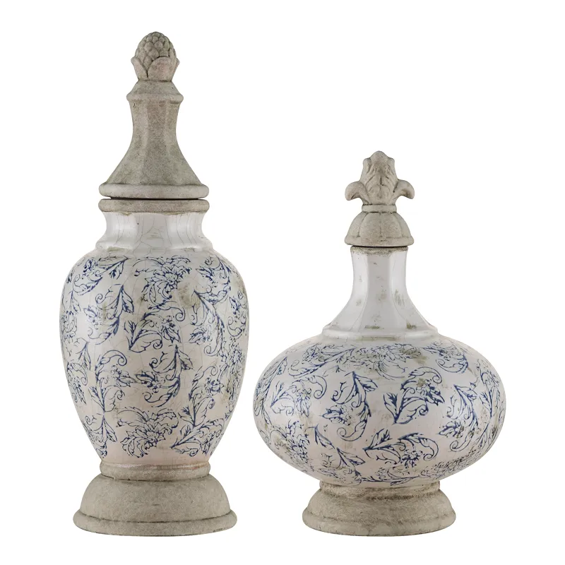 Hammet Lidded Vases