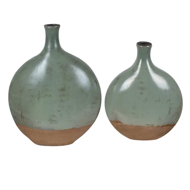 Dunleaf Oval Vases,set Of 2