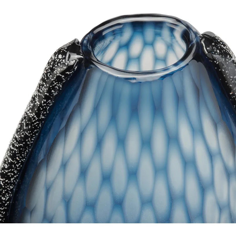 Rumi Small Blue Glass Vase