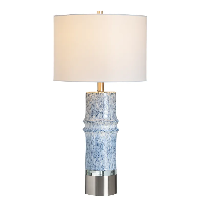Set Of 2 Ceramic Table Lamp With Linen Shade