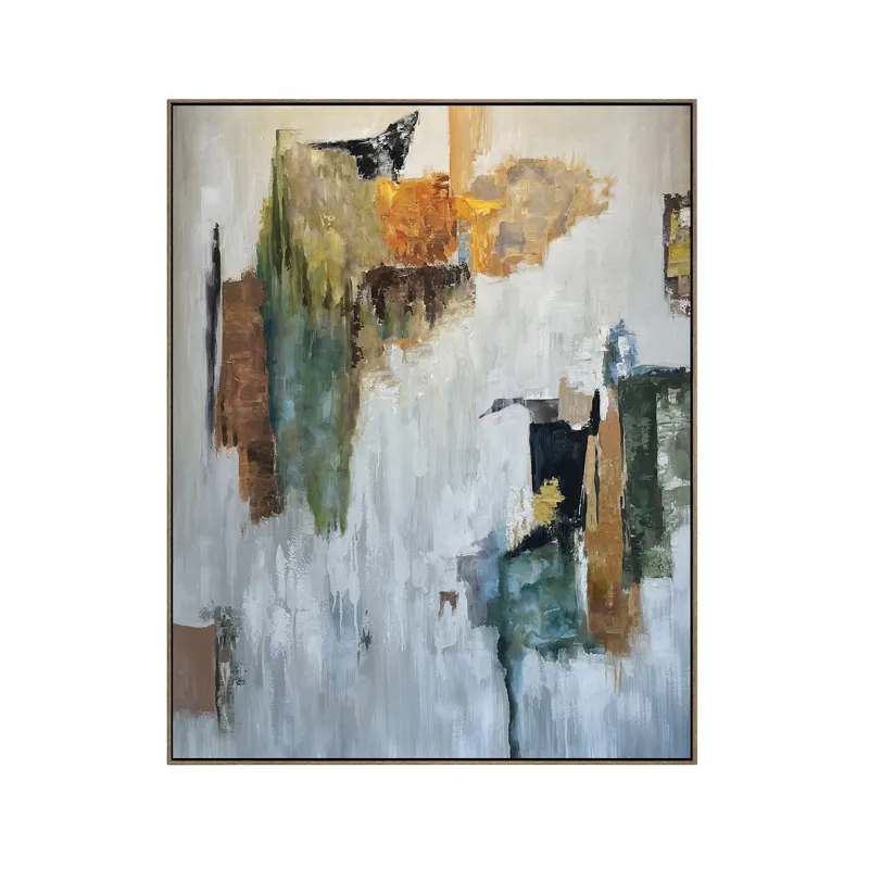 Cedar Abstract Framed Canvas Wall Art