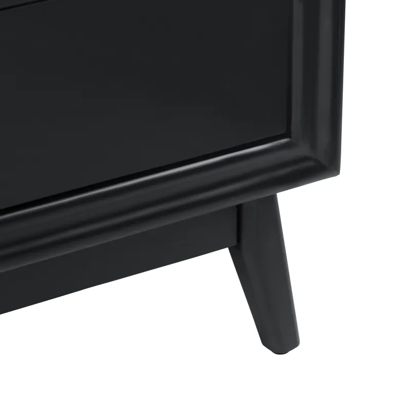 3-drawer Black Accent Chest