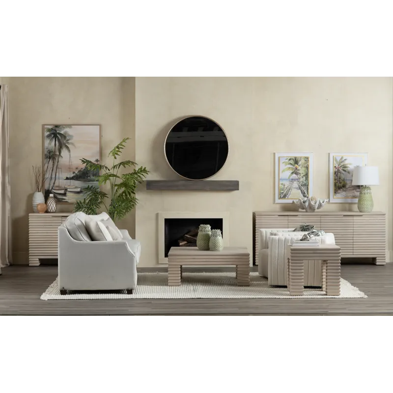 Reeded 2 Door Cabinet