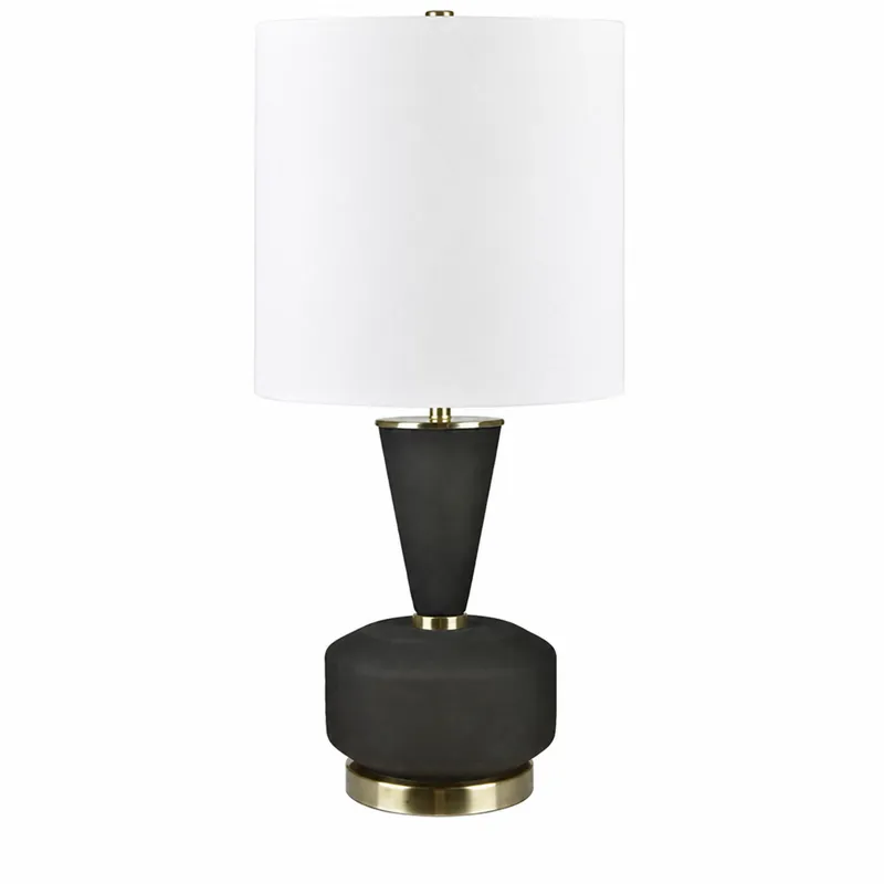 Black Frosted Glass Table Lamp
