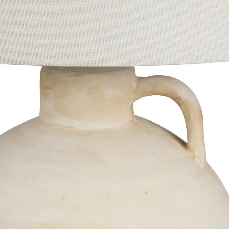 Ceramic Table Lamp With Linen Shade