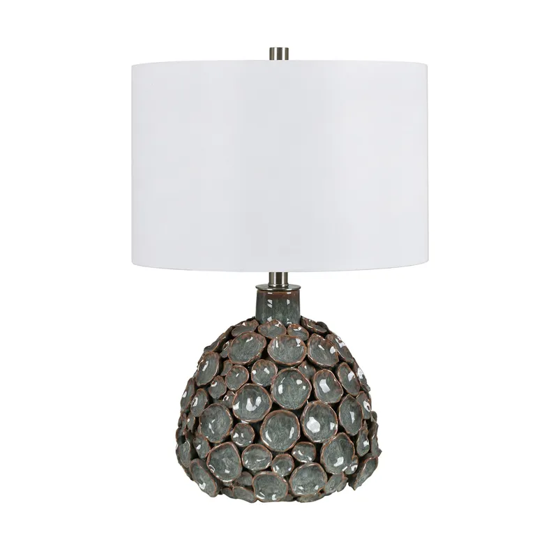 Set Of 2 Ceramic Table Lamp With Linen Shade