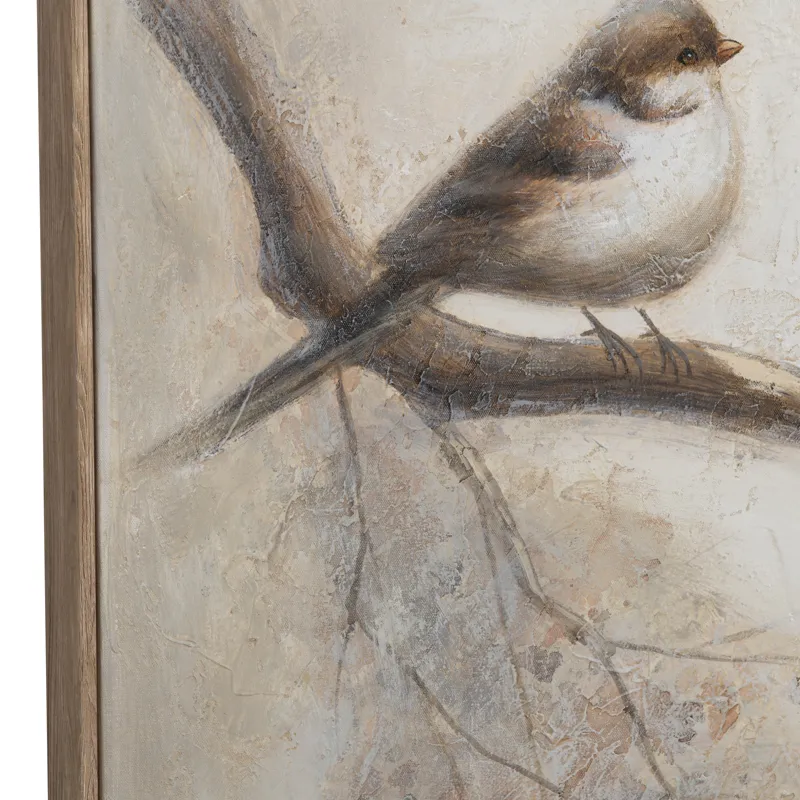 Feathered Friends Framed Canvas Wall Art