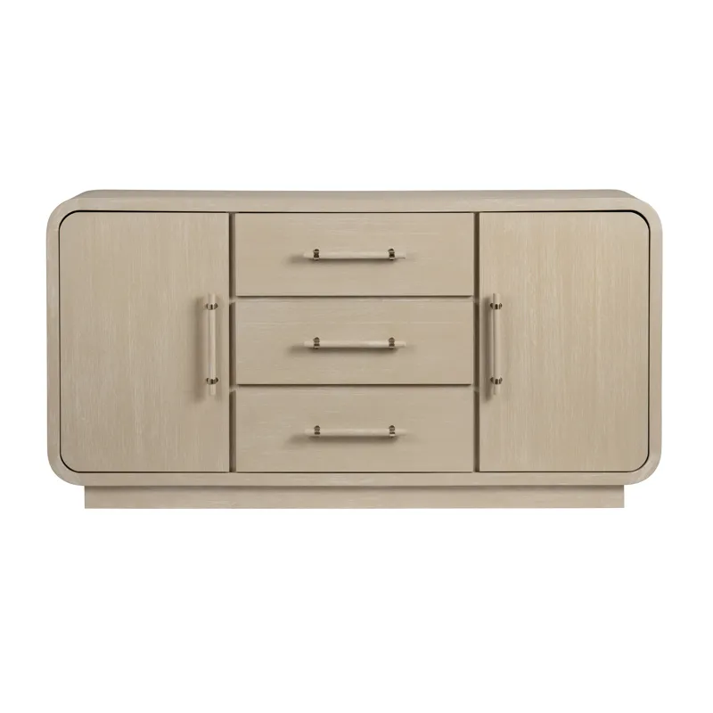 Tan With A Cream Wash 2-door, 3-drawer Credenza/sideboard