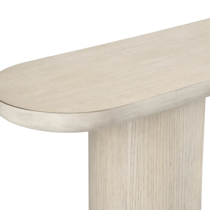 W Cream Wood Accent Console Sofa Table