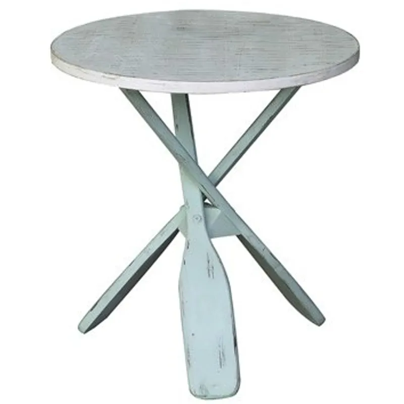 Chesapeake Two Tone Paddles Accent Table