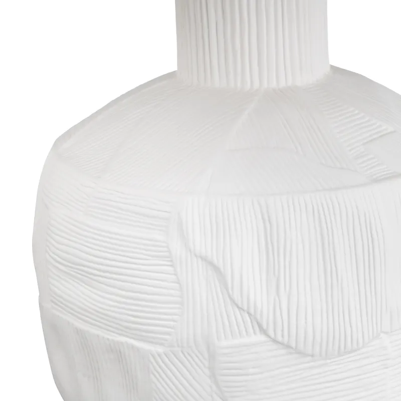 Ceramic & Wood Table Lamp With Linen Shade