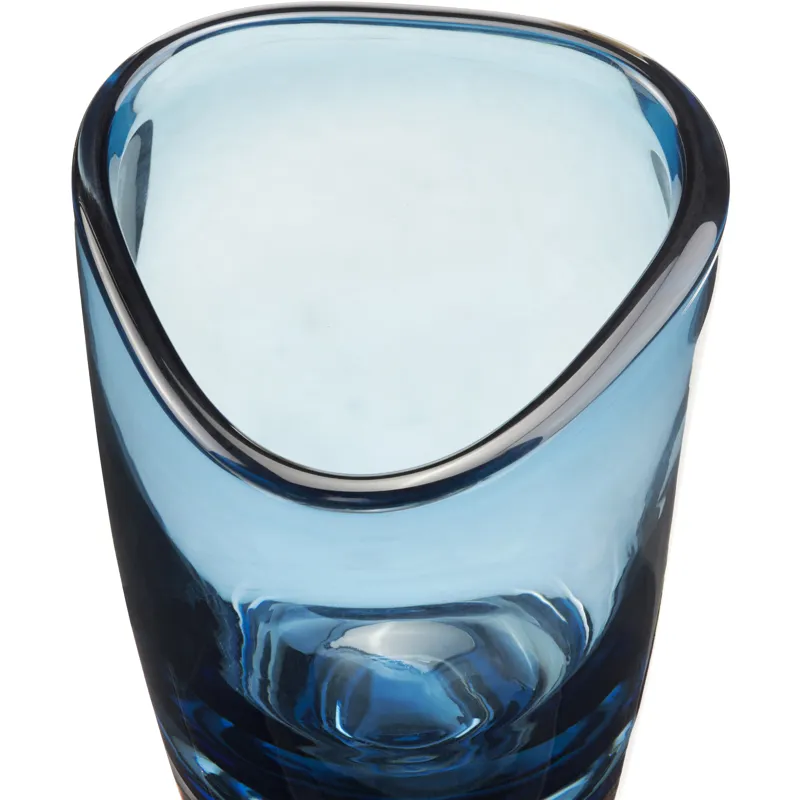 Renner Small Blue Glass Vase