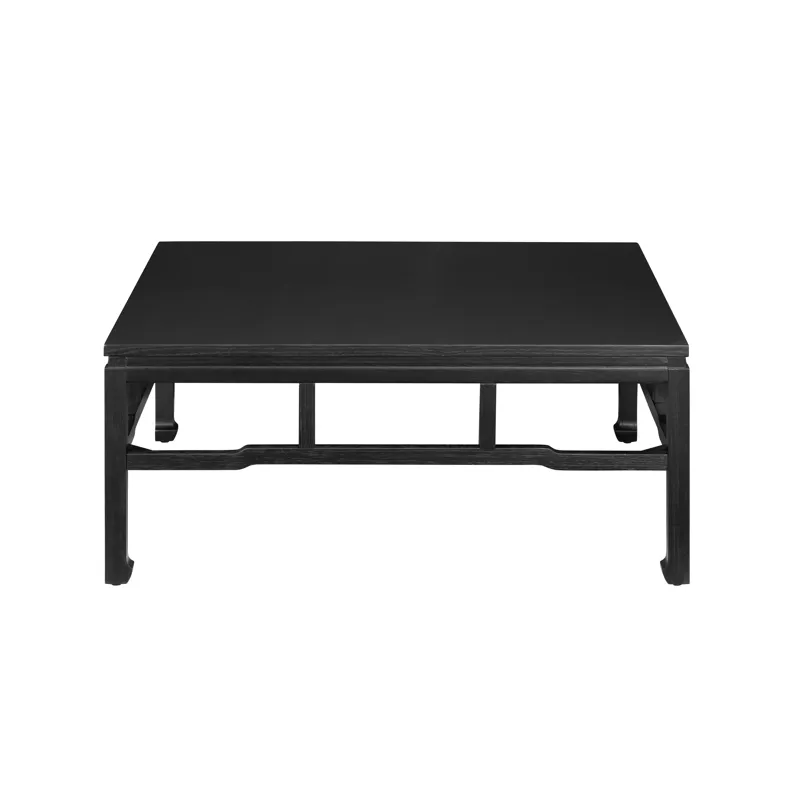 Black Wooden Square Cocktail Coffee Table