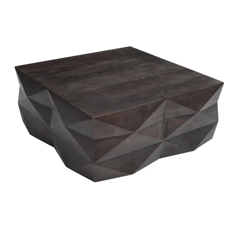 Solid Wood Brown Square Cocktail/coffee Table