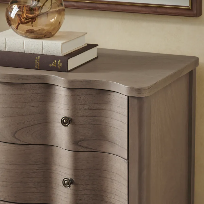 3-drawer Light Brown Natural Wood Grain Accent Chest