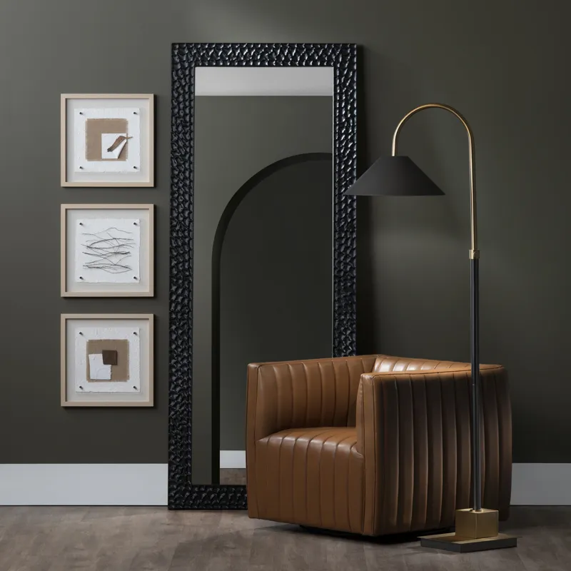 Metal Floor Lamp With Metal Shade
