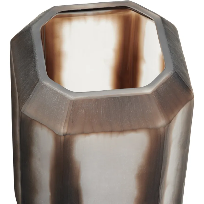 Stefano Large Brown Glass Vase