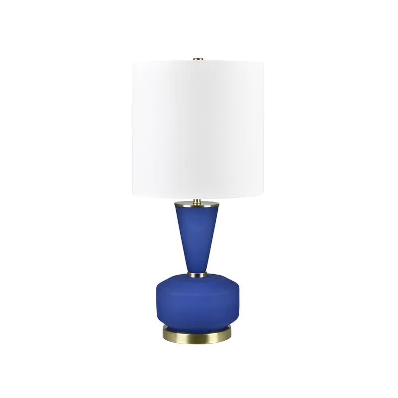 Blue Glass Table Lamp