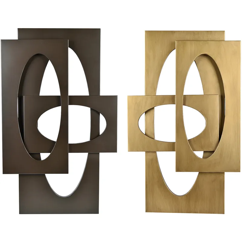 Shapes In Motion 2-piece Geometric Metal Wall Art Set