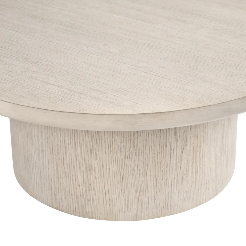 Cream Wooden Round Cocktail Coffee Table