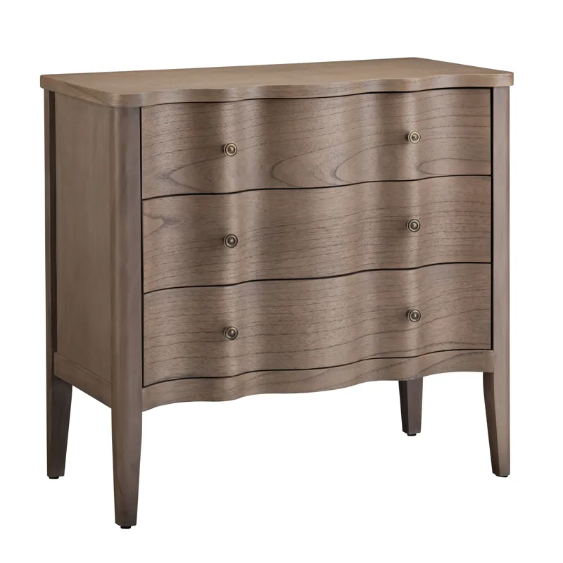 3-drawer Light Brown Natural Wood Grain Accent Chest