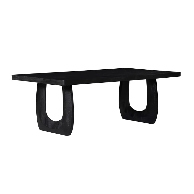 Solid Wood Black Wood Grain Cocktail/coffee Table