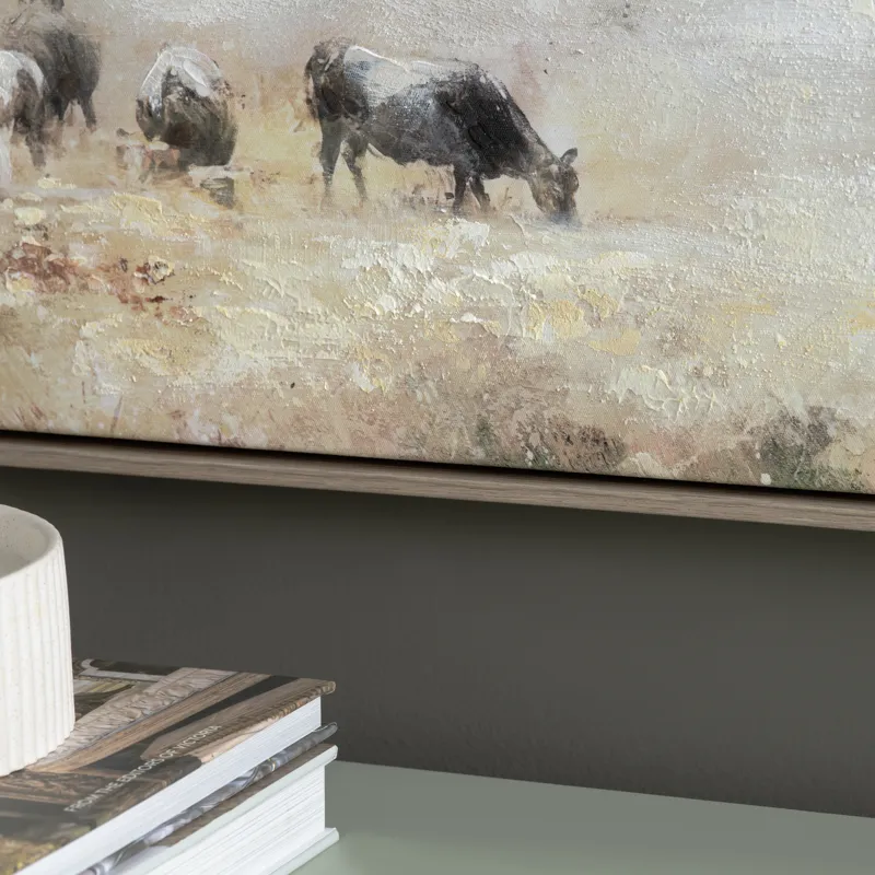 Golden Pastures 2-piece Framed Canvas Wall Art Set