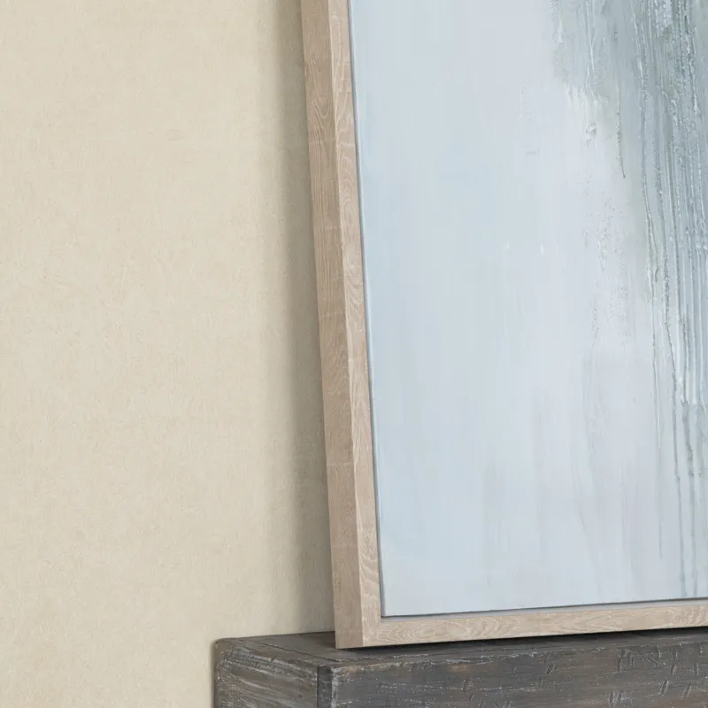 Mistbound Abstract Framed Canvas Wall Art