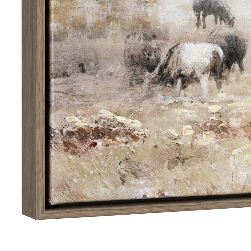 Golden Pastures 2-piece Framed Canvas Wall Art Set