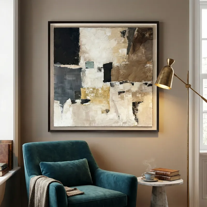 Urban Echoes Contemporary Abstract Framed Wall Art