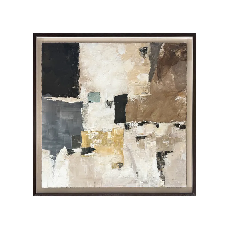Urban Echoes Contemporary Abstract Framed Wall Art