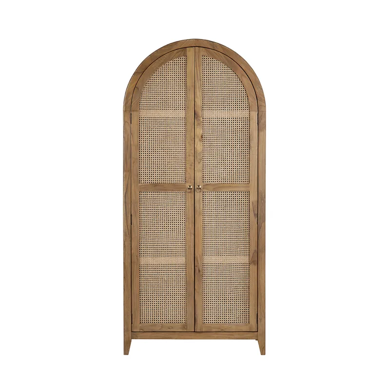 2-door Brown Tall Cabinet