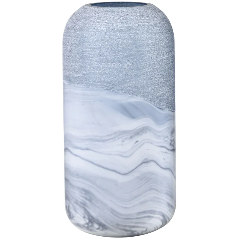 Alessandra Small Blue Glass Vase