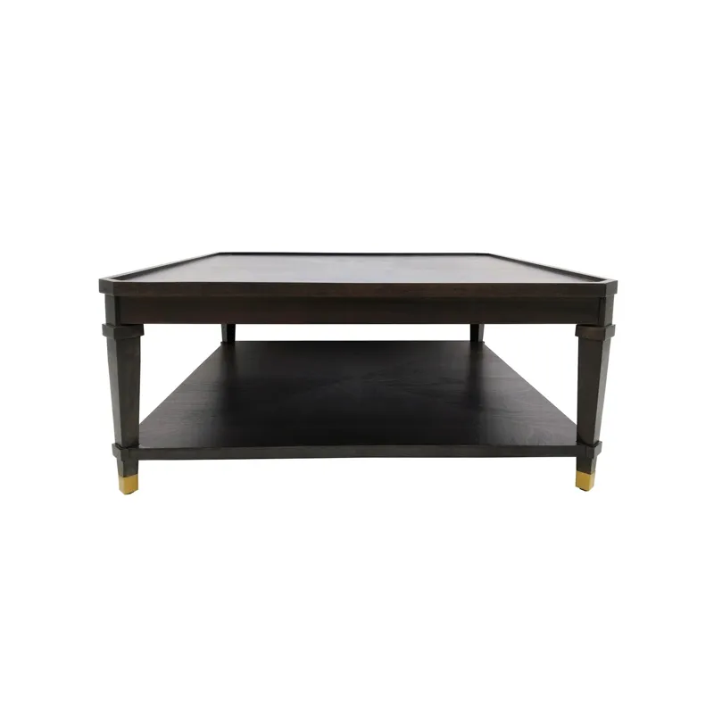 Square Rich Brown Hardwood Cocktail/coffee Table