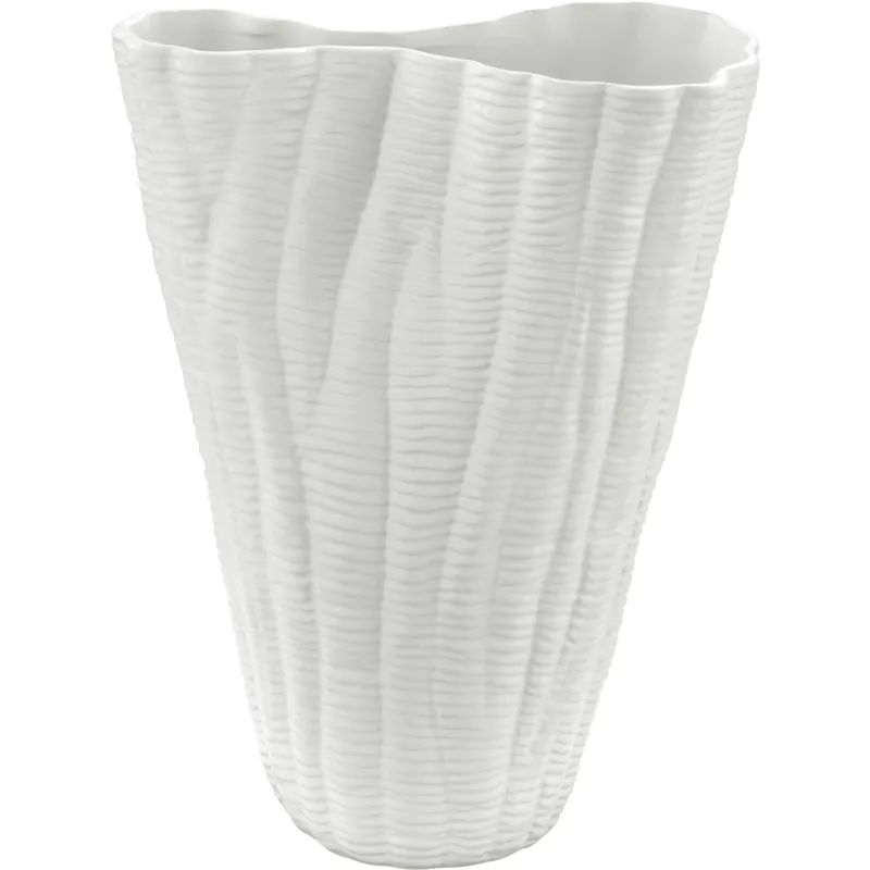 Farrington Small White Ceramic Vase