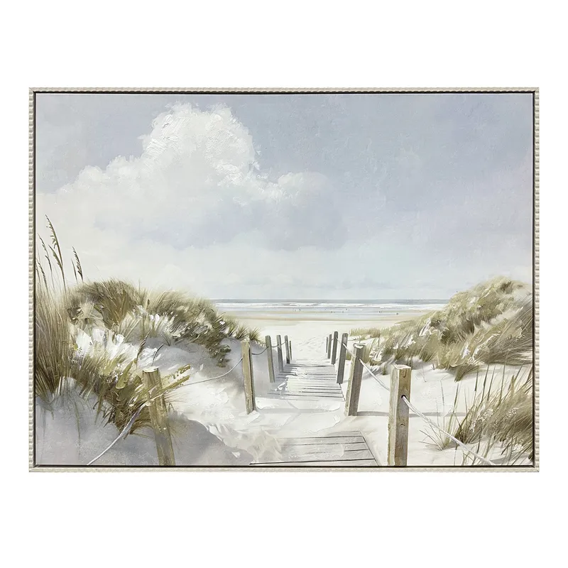 Defuniak Coastal Path Framed Canvas Wall Art