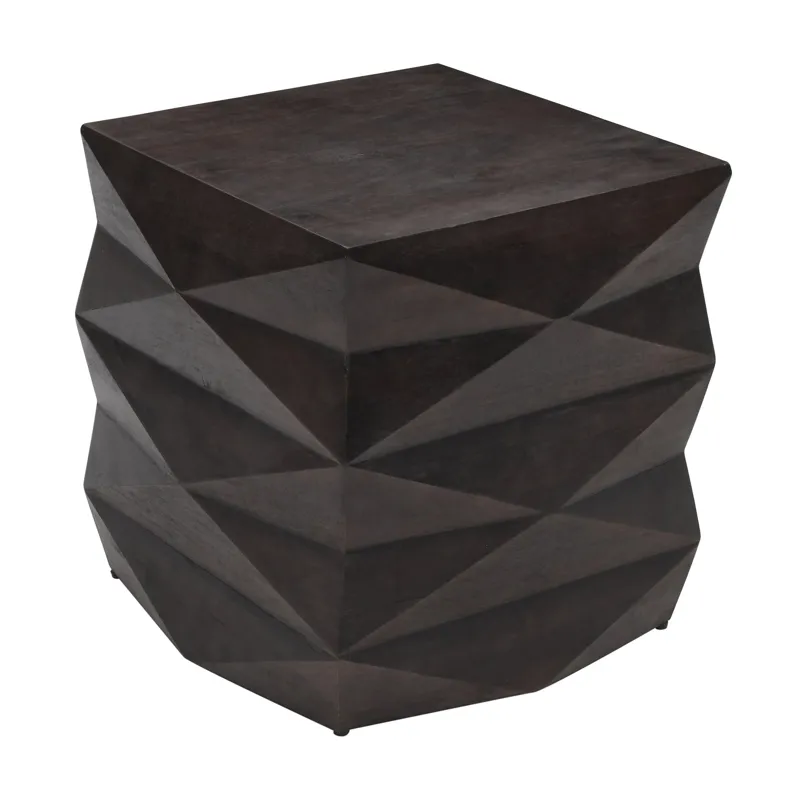 Square Solid Wood Accent/ End Table
