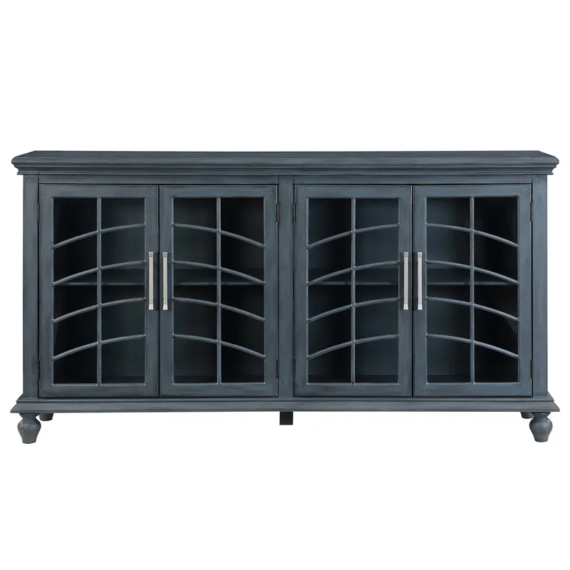 4-door Blue Sideboard/credenza