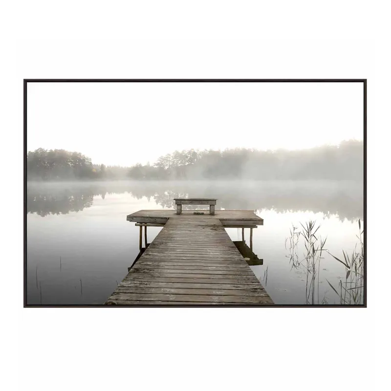 Brandt Coastal Dock Framed Print
