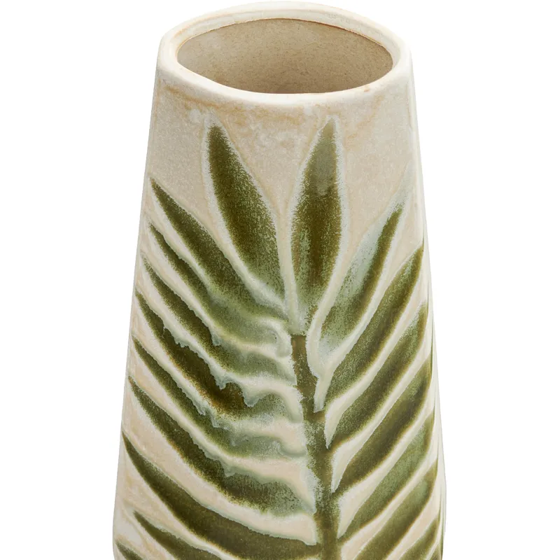 Small Verbana Ceramic Green Vase