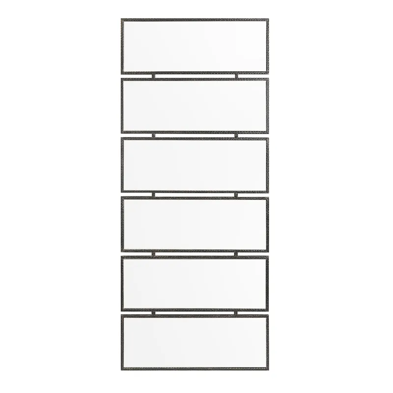 Soleil Modern Industrial Metal Frame Full Length Mirror