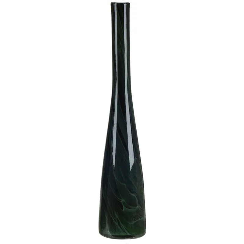 Benedict Small Green Glass Vase