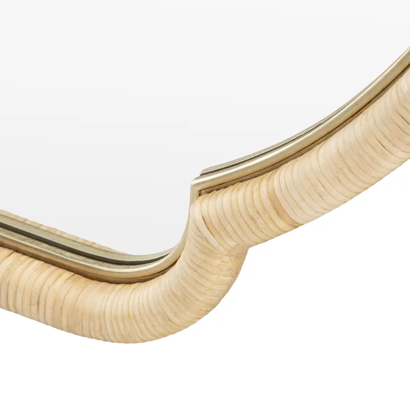 Valencia Scalloped Woodframed Wall Mirror,  X