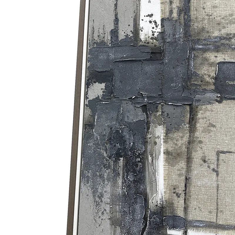 Urban Layers 2-piece Modern Abstract Framed Canvas Set